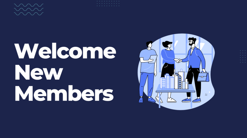 Welcome New Memebers