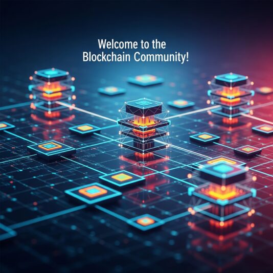 Blockchain welcome image