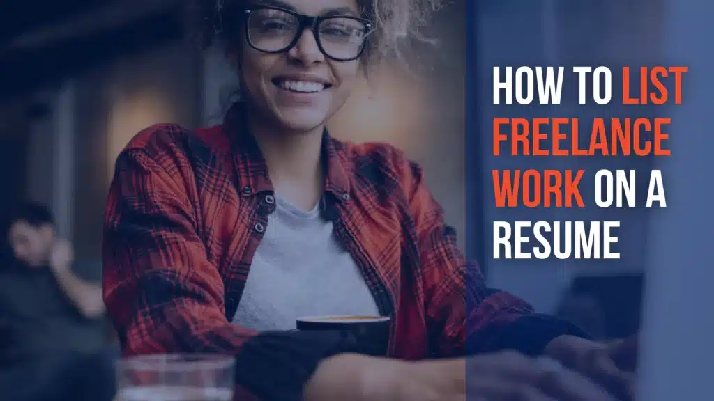 how to list freelance work on a resume